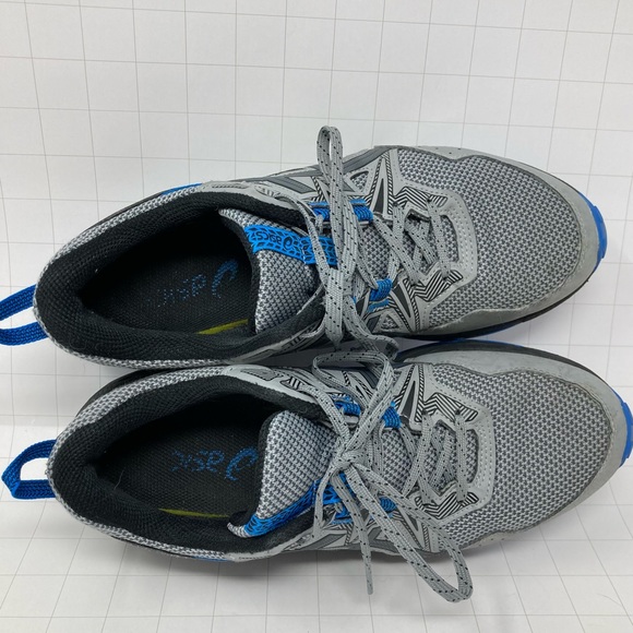 ASICS Gel Venture men’s size 8 trail running shoe grey & blue - Picture 12 of 13